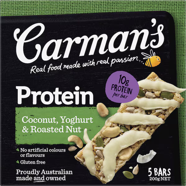 Carman's Protein Bars Coconut, Yoghurt & Roasted Nut