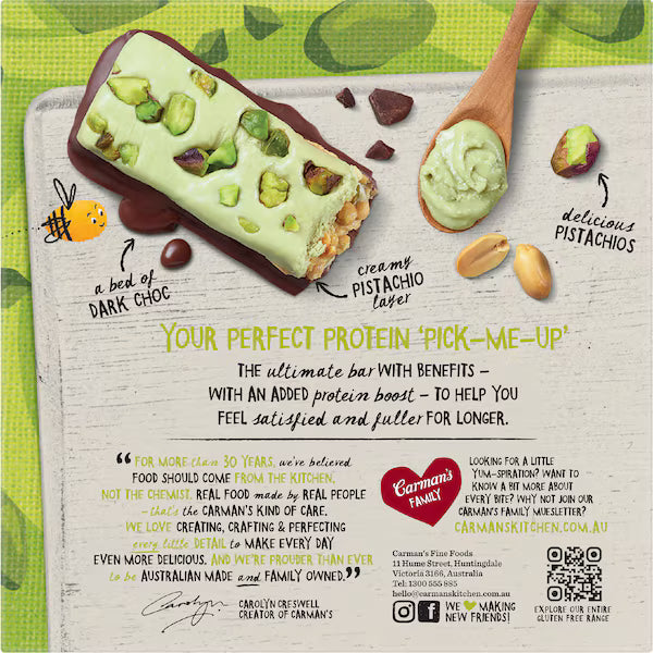 Carman's Protein Pistachio Delight Bars