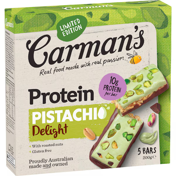 Carman's Protein Pistachio Delight Bars