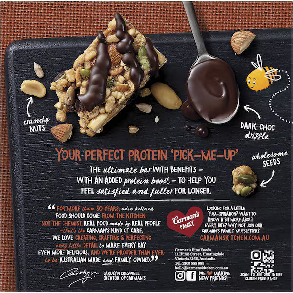 Carman's Protein Bars Salted Dark Choc & Almond 5 pack