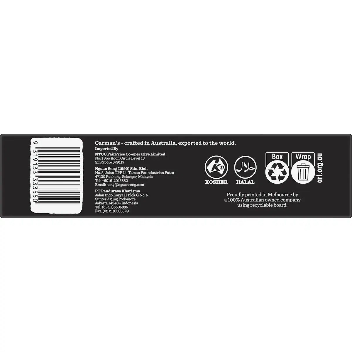 Carman's Protein Bars Greek Style Yoghurt & Berry