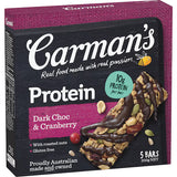 Carman's Protein Bars Dark Choc & Cranberry