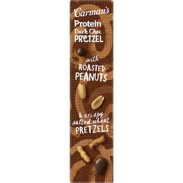 Carman's Protein Nut Bars Dark Chocolate Pretzel